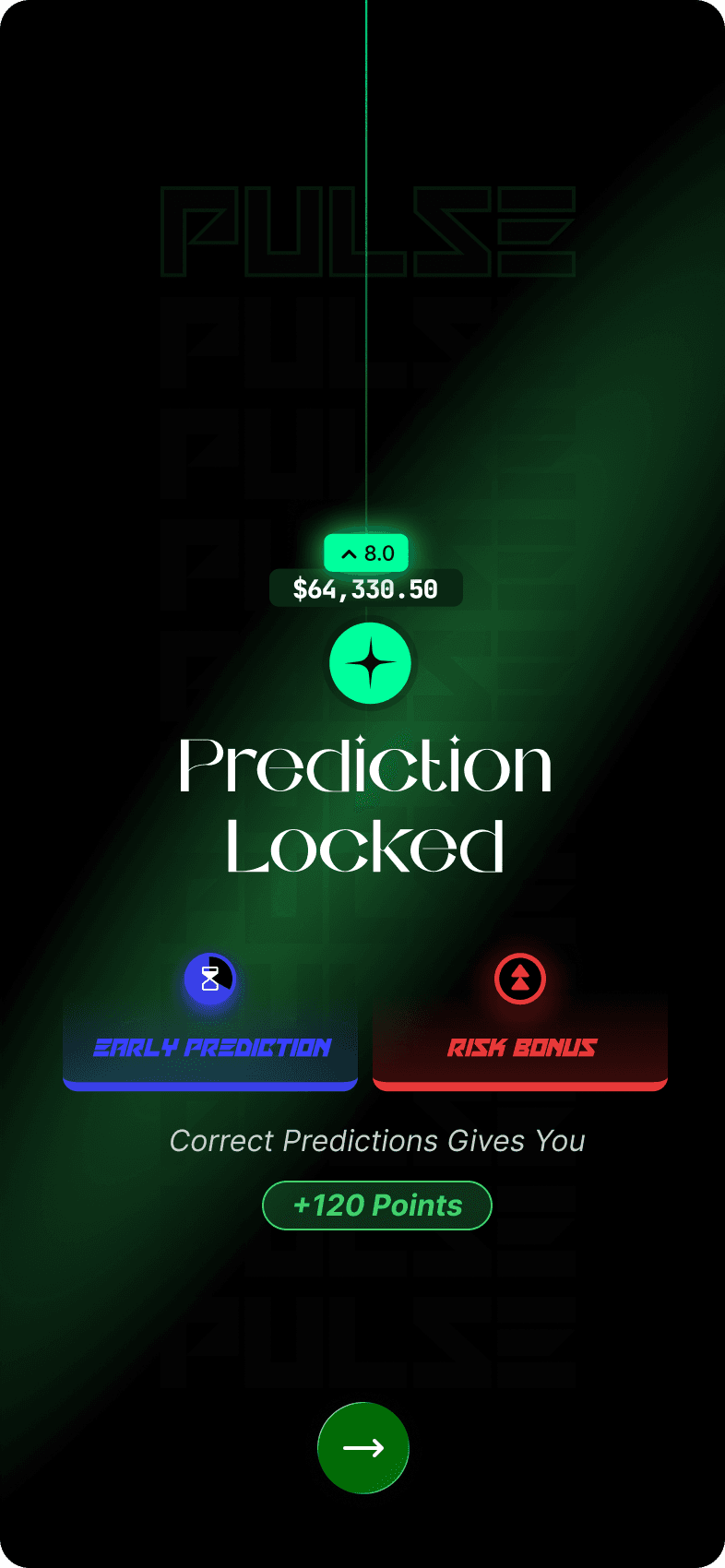 Token Conviction Prediction Locked confirmation with early-prediction and risk-bonus indicators