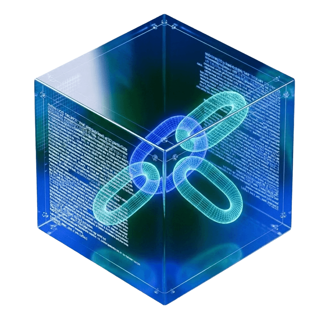 Transparent secure platform cube with an illuminated lock